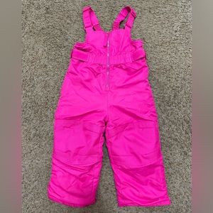 Like new Cherokee girls snow bibs 18m.